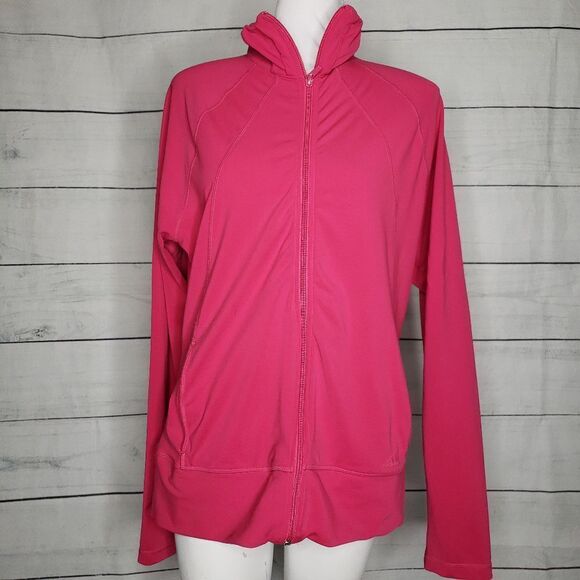 Adidas climalite zip up large pink track jacket - Picture 1 of 7